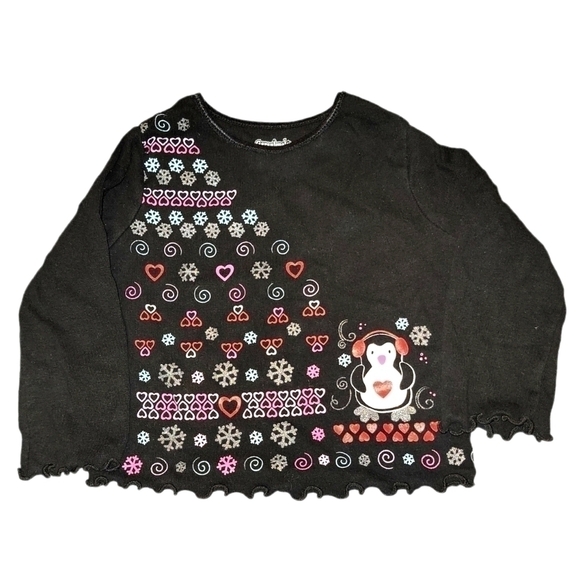 Garanimals Size 18 months top winter themed with penguin and snowflakes - Picture 1 of 5